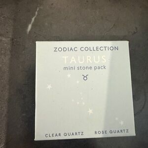 Taurus Zodiac Mini Stone Pack - Clear and Rose Quartz